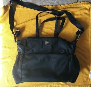 Used Tory Burch Nylon Black Large Diaper Bag